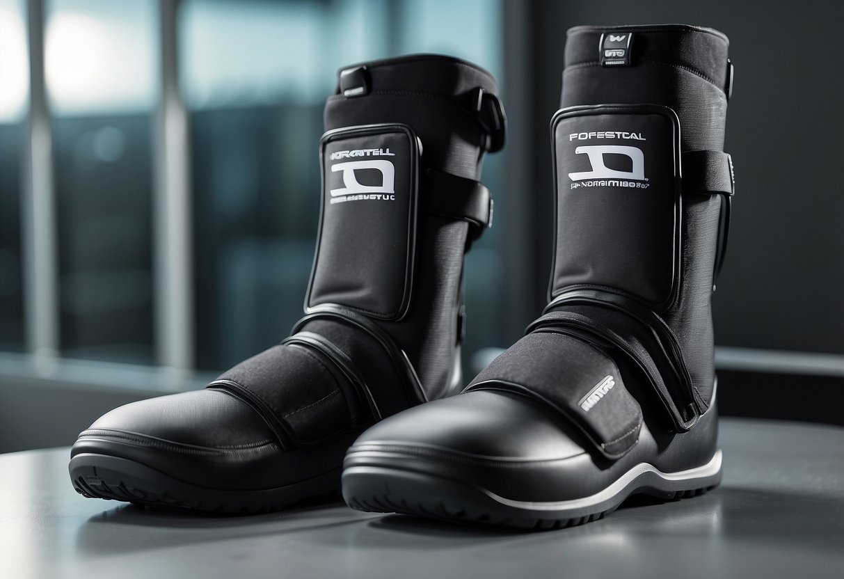 A pair of Normatec 3 Recovery Boots placed on a clean, white surface, with the brand name and logo clearly visible